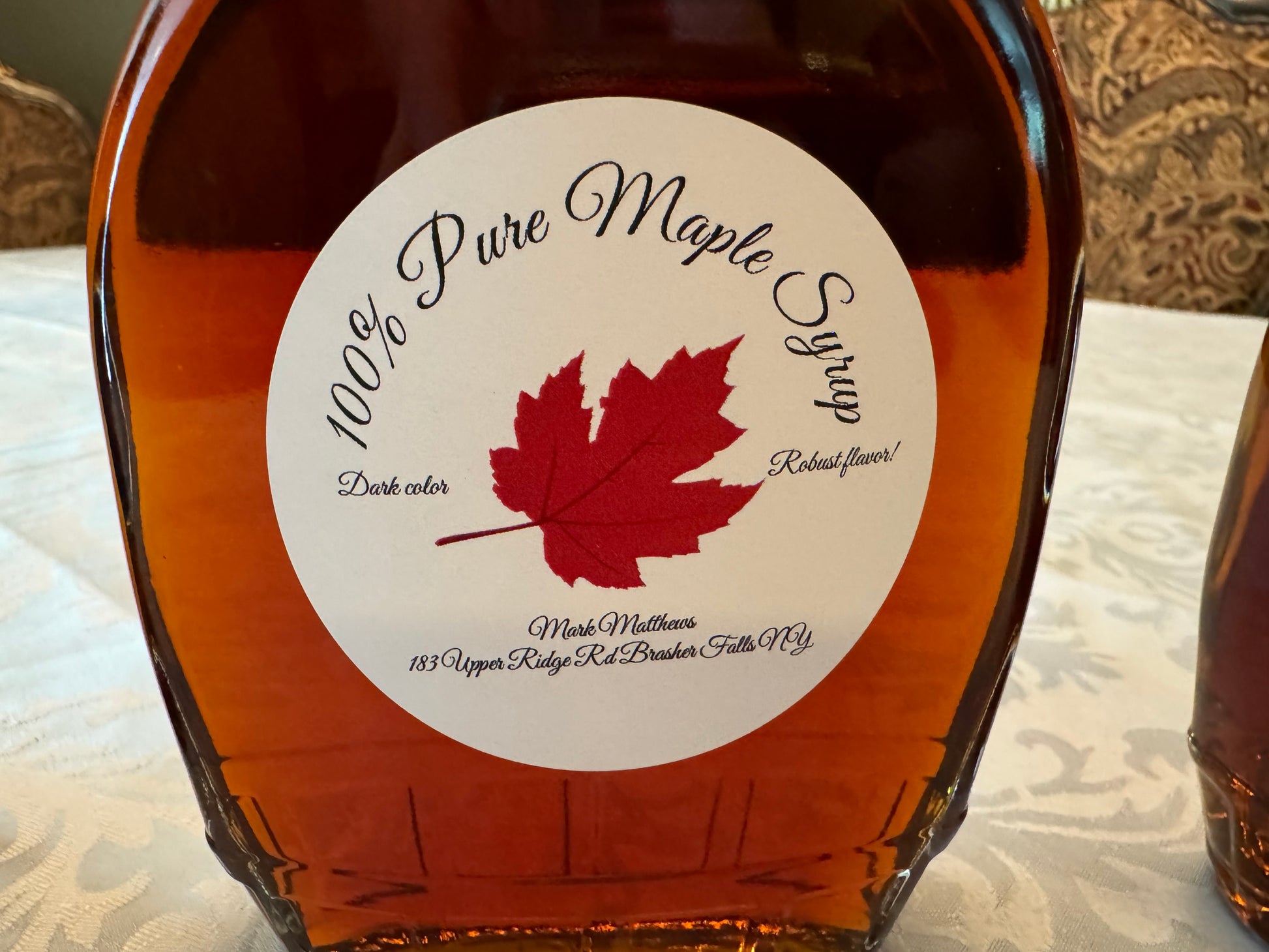 100% pure maple syrup 16.9oz